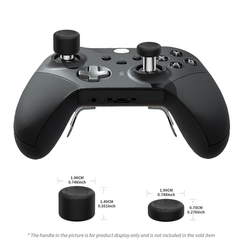 KD.FLY 13-in-1 Metal Thumbsticks Replacement Kits for Xbox Elite Series 2, Xbox Elite 2 Controller Accessories, Includes Magnetic Joysticks, Paddles, Silicone Caps, Storage Bag, Silver - Image 4